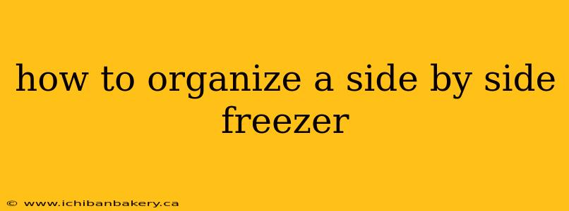 how to organize a side by side freezer