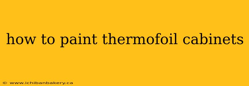 how to paint thermofoil cabinets