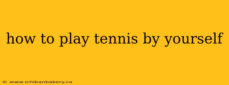 how to play tennis by yourself