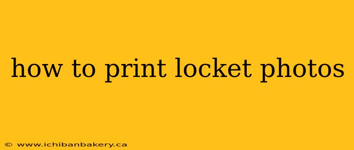 how to print locket photos