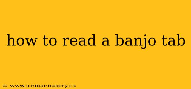 how to read a banjo tab