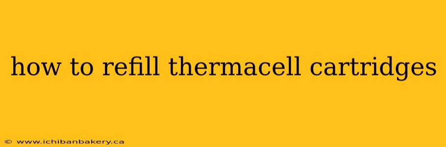 how to refill thermacell cartridges
