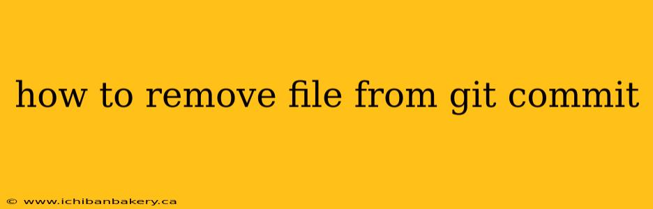 how to remove file from git commit