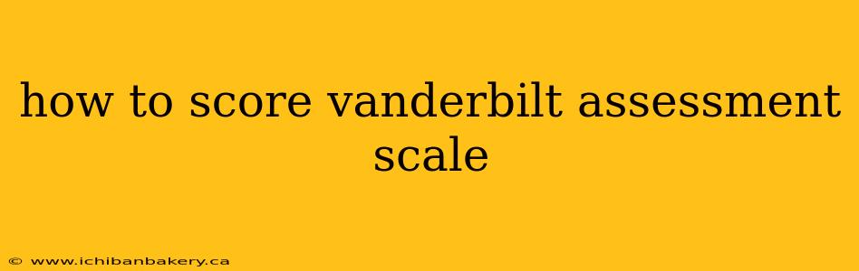 how to score vanderbilt assessment scale