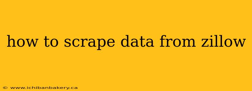 how to scrape data from zillow