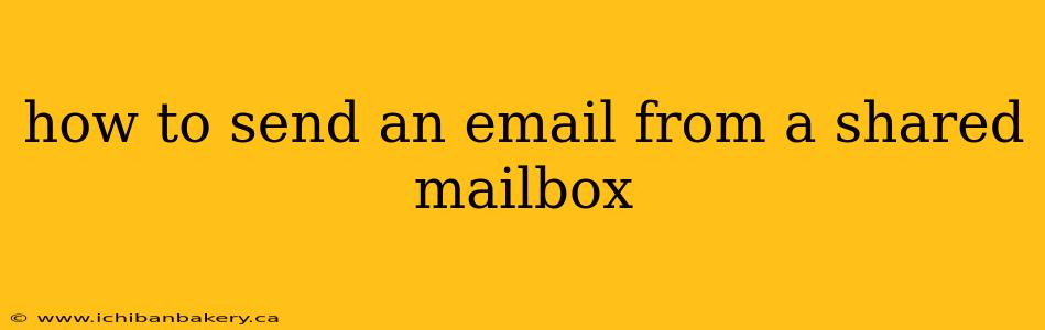 how to send an email from a shared mailbox