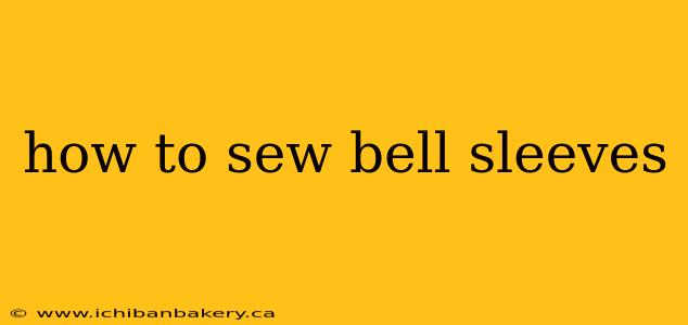 how to sew bell sleeves