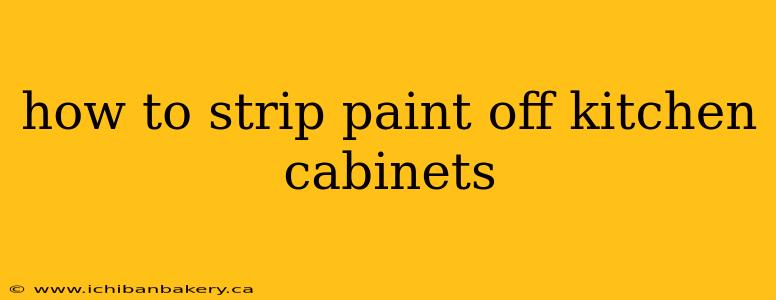 how to strip paint off kitchen cabinets