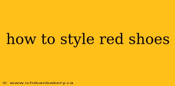 how to style red shoes