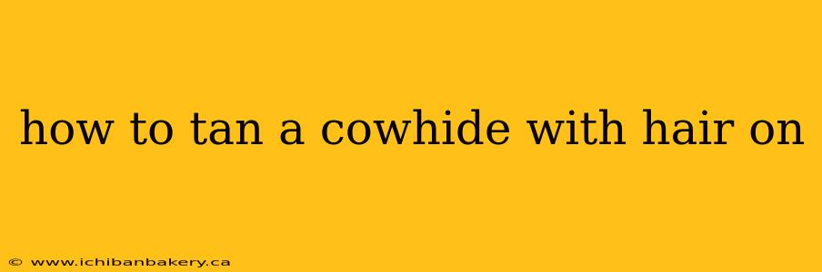 how to tan a cowhide with hair on