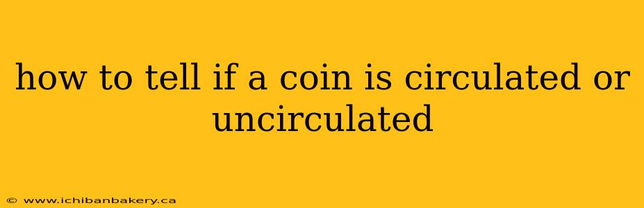 how to tell if a coin is circulated or uncirculated