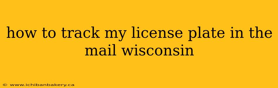 how to track my license plate in the mail wisconsin