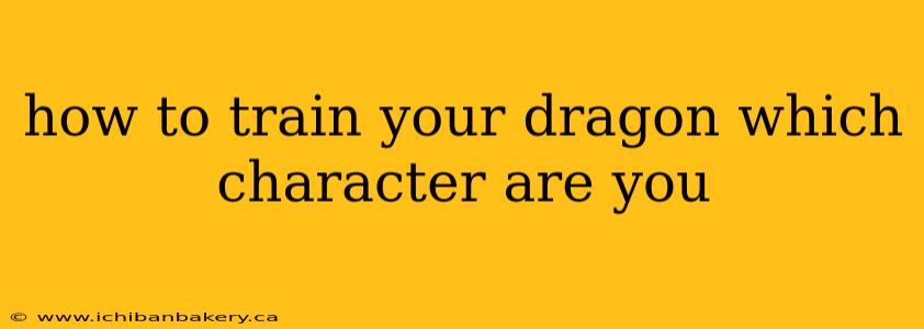 how to train your dragon which character are you