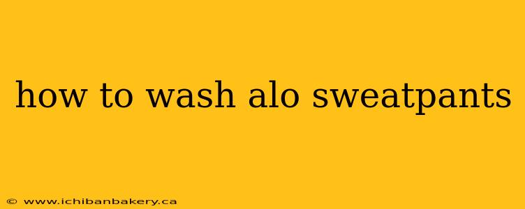 how to wash alo sweatpants