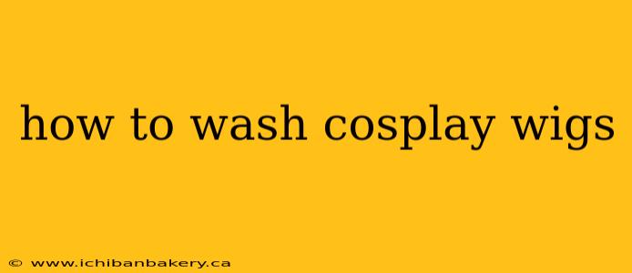 how to wash cosplay wigs