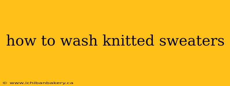 how to wash knitted sweaters
