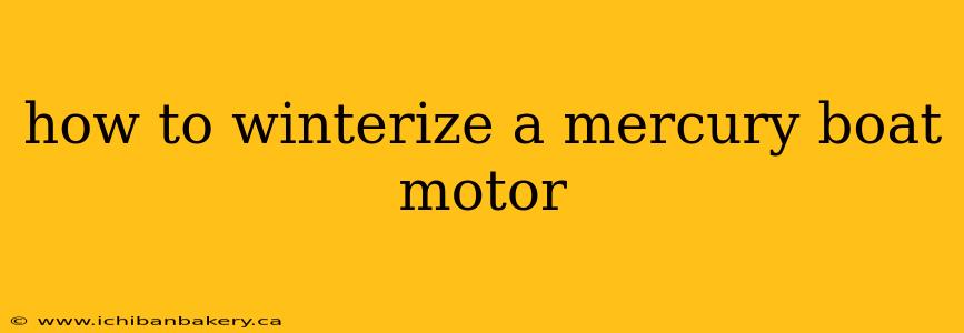 how to winterize a mercury boat motor