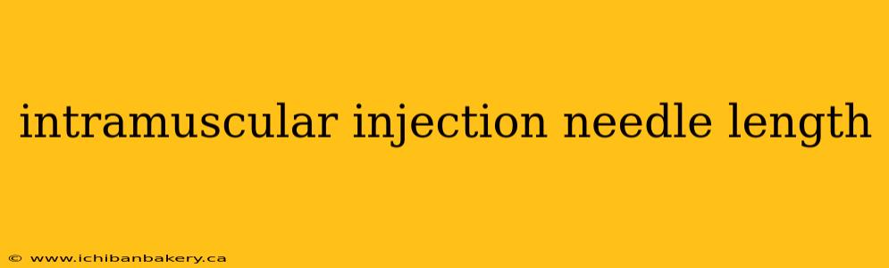 intramuscular injection needle length