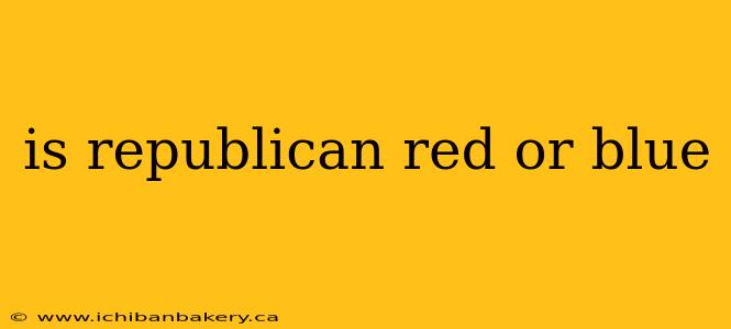 is republican red or blue