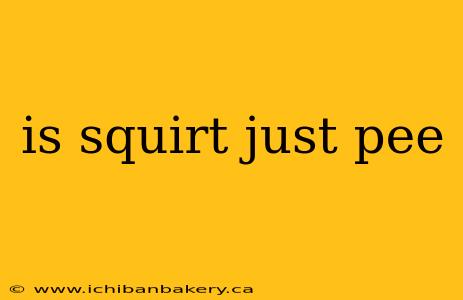is squirt just pee
