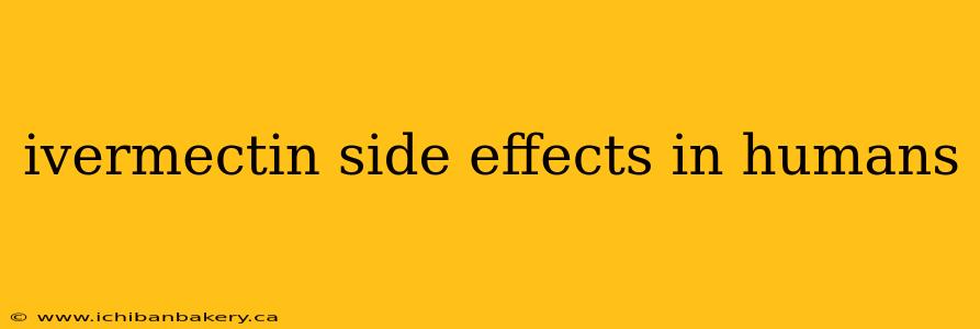 ivermectin side effects in humans