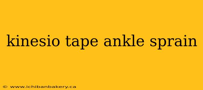 kinesio tape ankle sprain