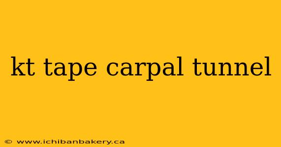 kt tape carpal tunnel