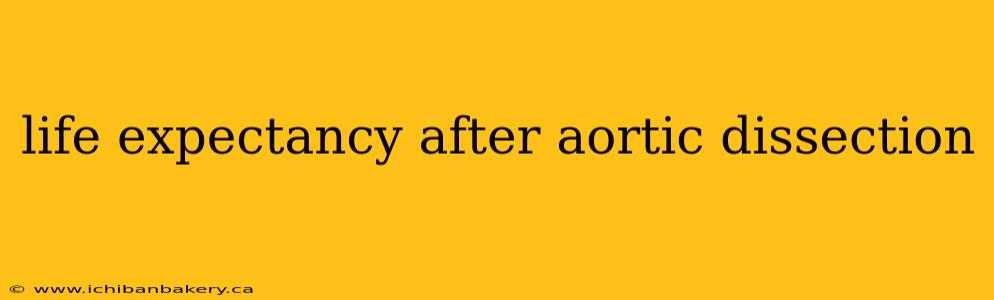 life expectancy after aortic dissection