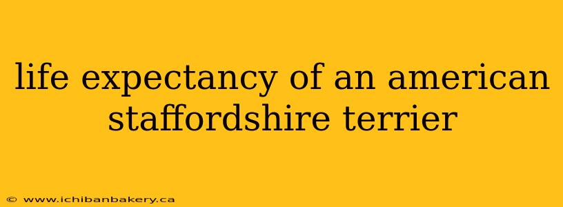 life expectancy of an american staffordshire terrier