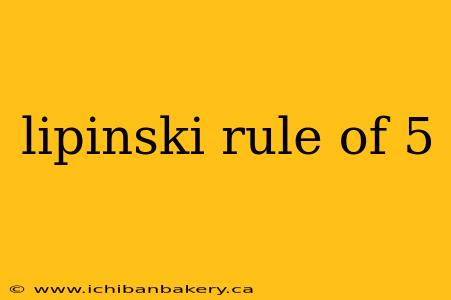 lipinski rule of 5