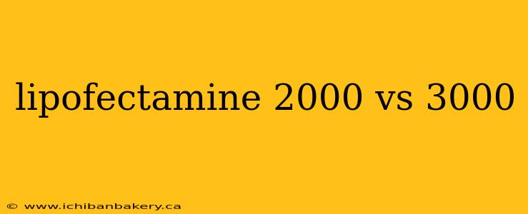lipofectamine 2000 vs 3000