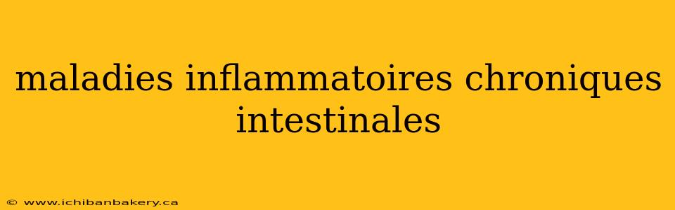 maladies inflammatoires chroniques intestinales