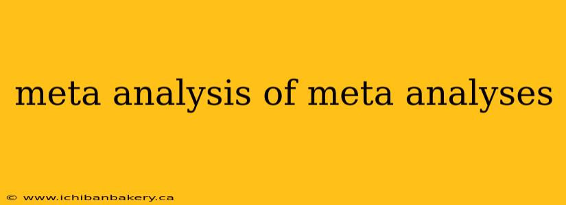 meta analysis of meta analyses