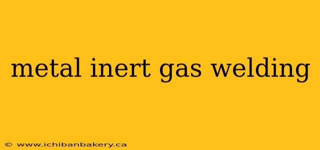 metal inert gas welding