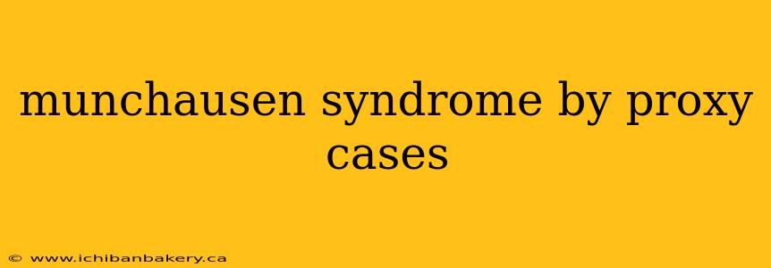 munchausen syndrome by proxy cases
