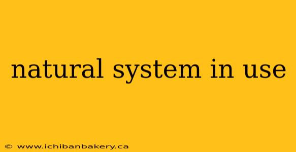 natural system in use