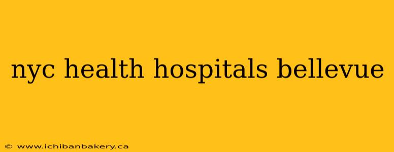 nyc health hospitals bellevue