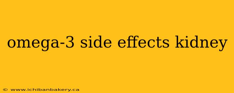 omega-3 side effects kidney