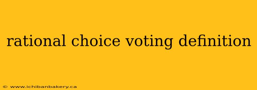 rational choice voting definition