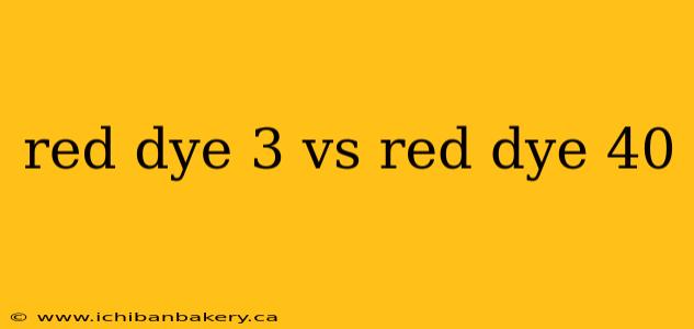 red dye 3 vs red dye 40
