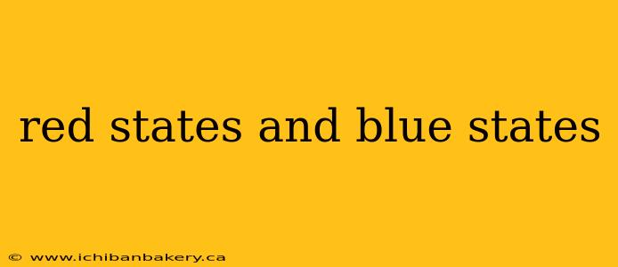 red states and blue states