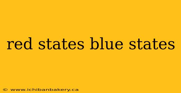 red states blue states