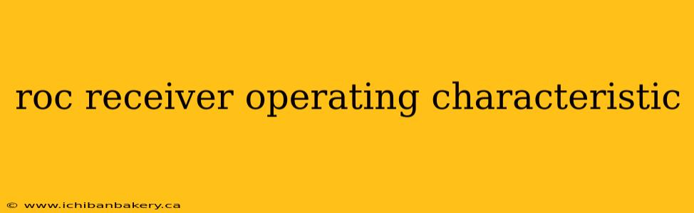 roc receiver operating characteristic
