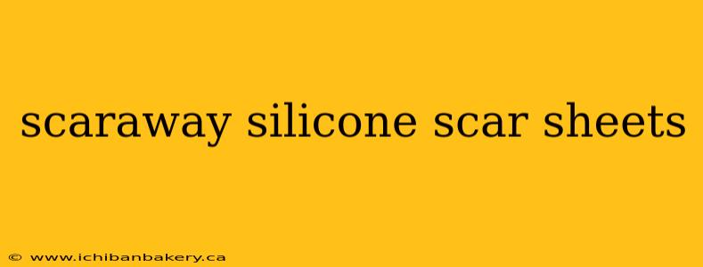 scaraway silicone scar sheets