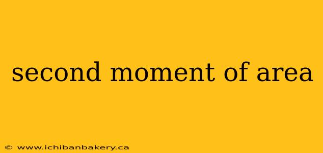 second moment of area