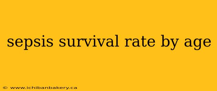 sepsis survival rate by age