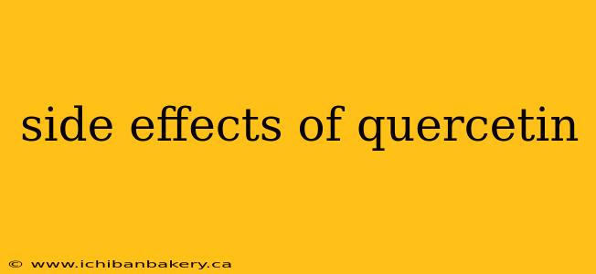 side effects of quercetin