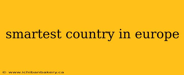 smartest country in europe