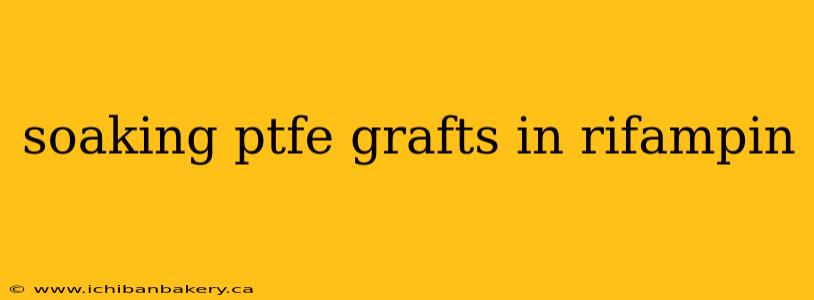 soaking ptfe grafts in rifampin