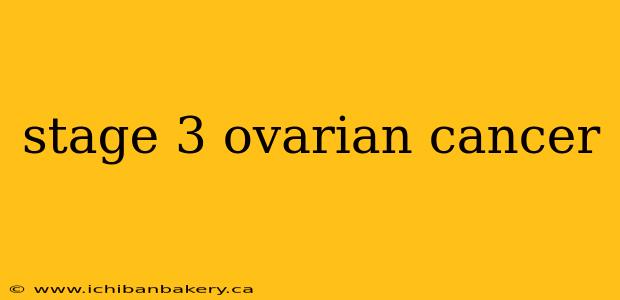 stage 3 ovarian cancer